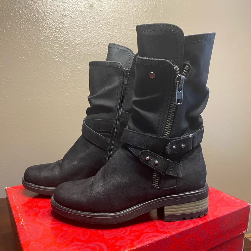Carlos Santana moto boots size 6.5